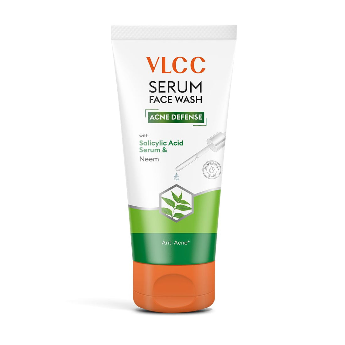 VLCC Serum Face Wash | Salicylic Acid & Neem Face Cleanser for Acne, Pimples & Unclogged Pores | Dermatologically Tested | 50ml