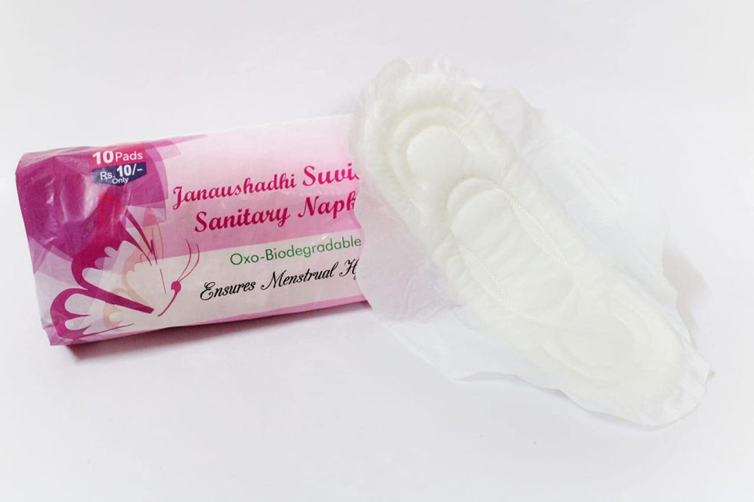 Jan Aushadhi Suvidha (Oxo-Biodegradable Sanitary Napkin regular size with wings)