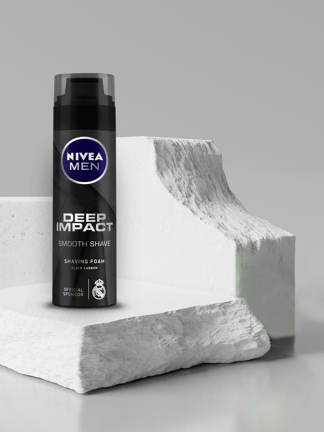 NIVEA MEN Shaving, Deep Impact Smooth Shaving Foam, 200ml