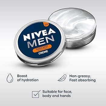Nivea Men Creme, Dark Spot Reduction, Non Greasy Moisturizer, UV Protection, 30 ml