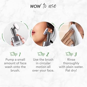 WOW Skin Science Charcoal Foaming Face Wash with Built-in Brush (150 ml)