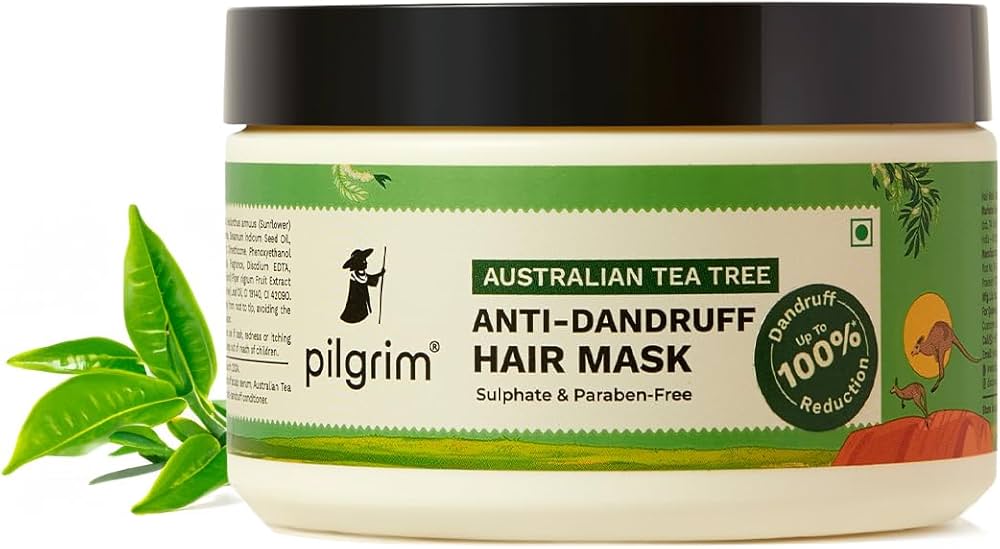 Pilgrim Australian Tea Tree Anti-Dandruff Hair Mask 200 millilitre | Makes Hair Smooth & Deeply Moisturizes | Strengthens Hair | All Hair Types | For Men & Women