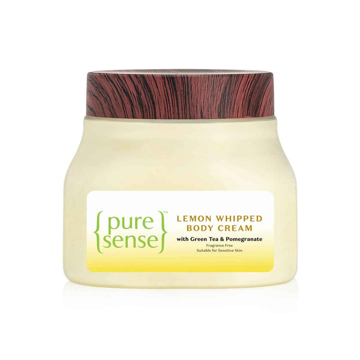PureSense Body Cream Lemon Whipped with Green Tea & Pomegranate ,160 ml