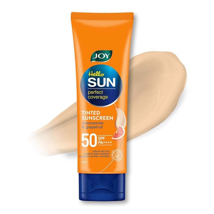 Joy Natural Tone Tinted Sunscreen SPF 50 PA+++ with Niacinamide (50ml)