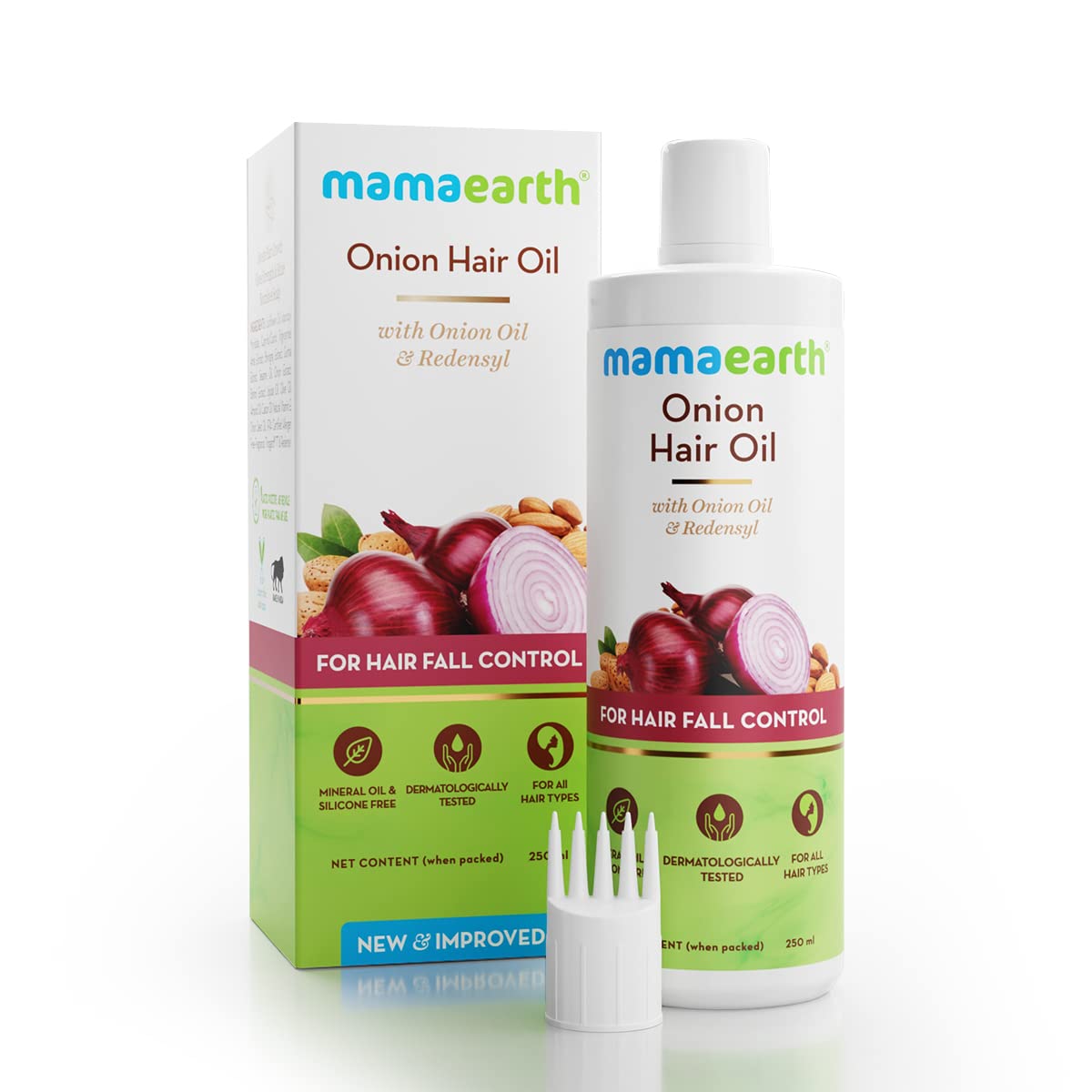 Mamaearth Onion Hair Oil with Onion Oil & Redensyl for Hair Fall Control 200 ml