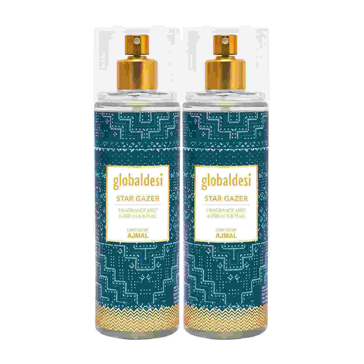 Global Desi Star Gaze Body Mist 200ML Long Lasting Scent Spray Gift For Women Perfume Crafted by Ajmal