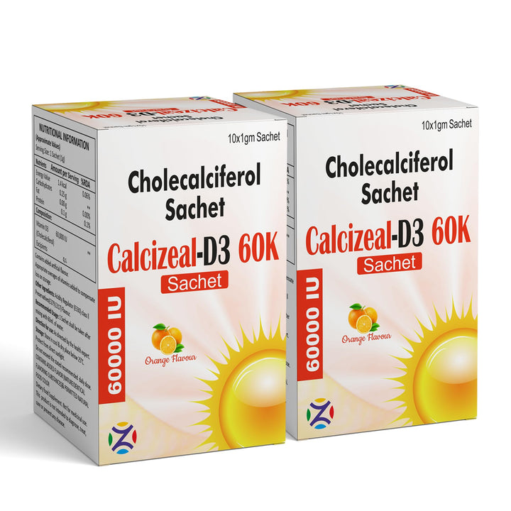 Cholecalciferol (Vitamin D3) 60000 IU Sachet