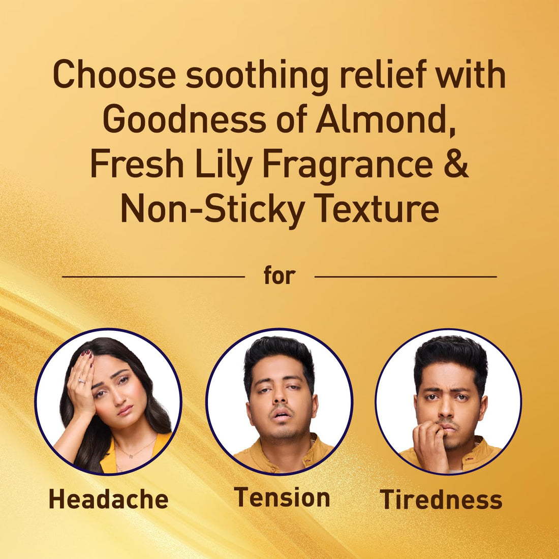 Navratna Gold Ayurvedic Cool Oil | Goodness of Almonds | Non-Sticky and Fresh Lily Fragrance | 100ml