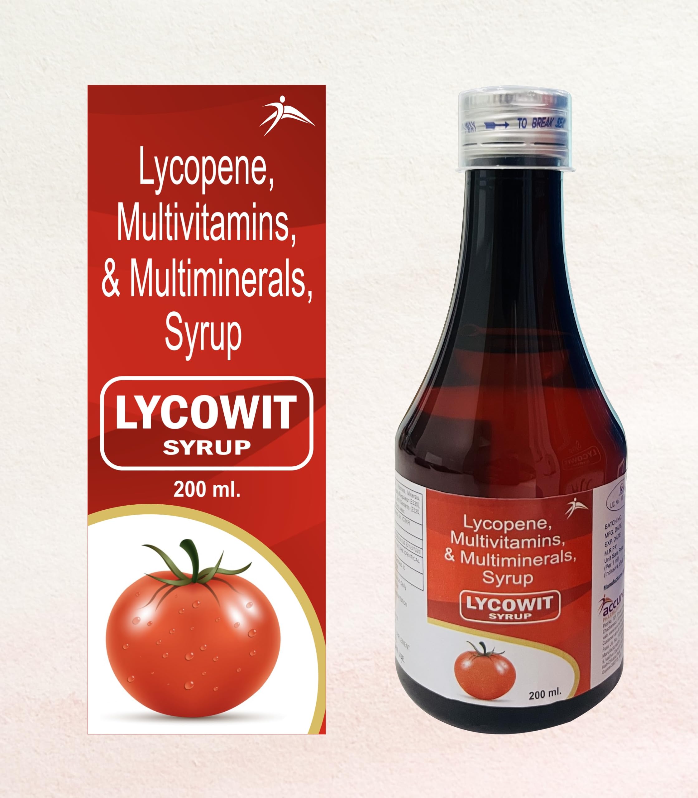 Lycopene, Multivitamin & Multimineral Syrup (200 ml)