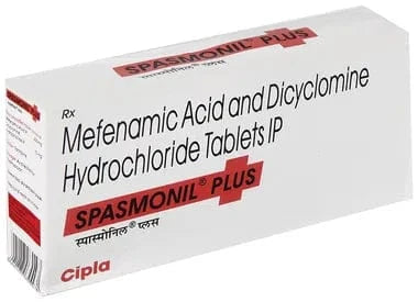 Paracetamol 325mg and Dicyclomine Hydrochloride 20mg Tablets