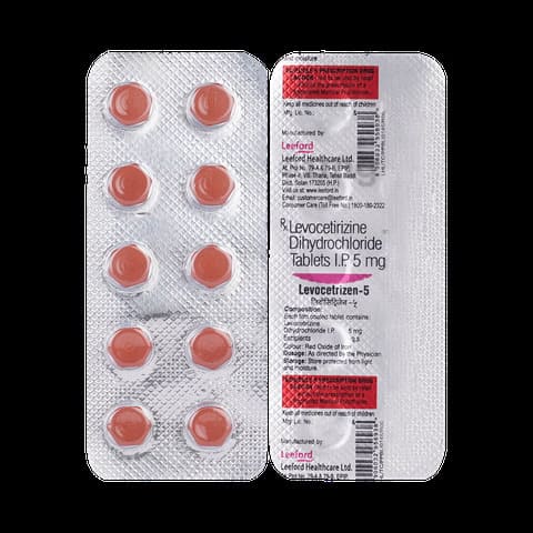 Levocetrizine Tablets IP 5 mg