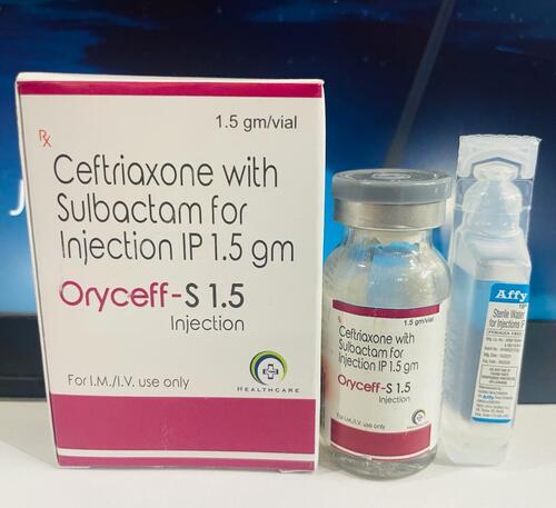 Ceftriaxone 1g and Sulbactam 500mg Injection