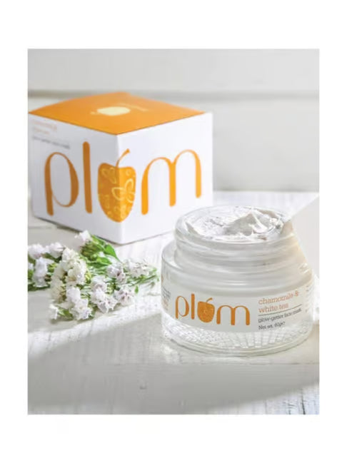 Plum Chamomile & White Tea Glow-Getter Face Mask | De-tanning Clay Mask | For Normal, Combination Skin | 100% Vegan, Cruelty Free | 60g