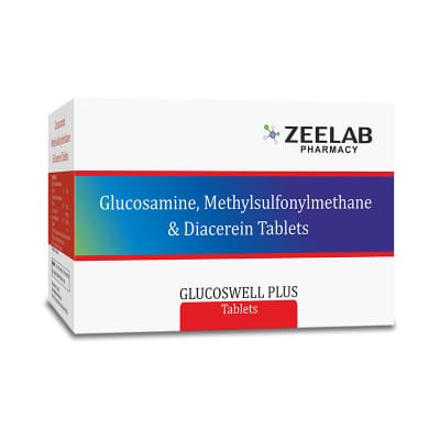 Diacerein (50mg) + Glucosamine Sulfate Potassium Chloride (750mg) + Methyl Sulfonyl Methane (250mg)