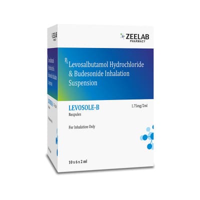 Levosalbutamol (1.25mg) + Budesonide (0.5mg) Respules