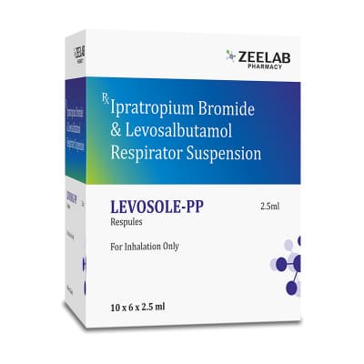 Levosalbutamol (1.25mg) + Ipratropium (500mcg) Respules