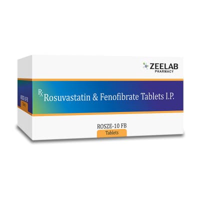 Fenofibrate (160mg) + Rosuvastatin (10mg) Tablet