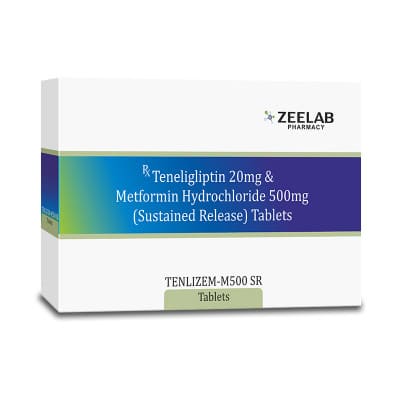 Metformin 500mg SR + Teneligliptin 20mg Tablets