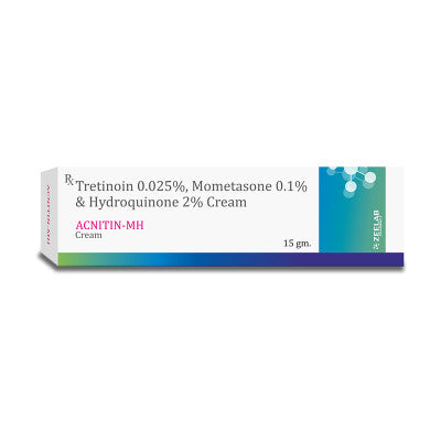 Hydroquinone (2% w/w) + Mometasone (0.1% w/w) + Tretinoin (0.025% w/w