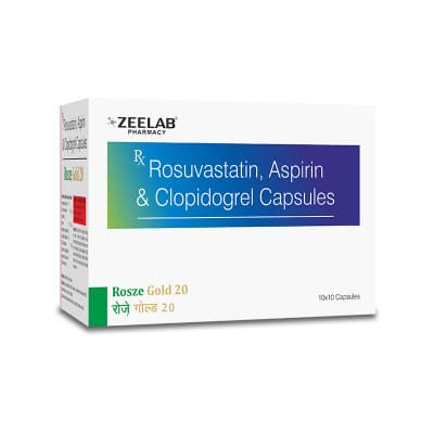 Rosuvastatin (20 mg) + Aspirin (75 mg) + Clopidogrel (75 mg) Capsule