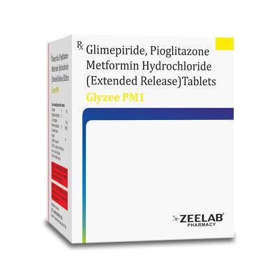 Glimepiride (1mg) + Metformin (500mg) + Pioglitazone (15mg)