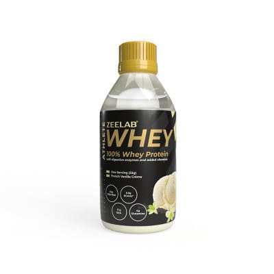 ZEELAB Athlete Whey 100% Powder - French Vanilla Creme, 30gm