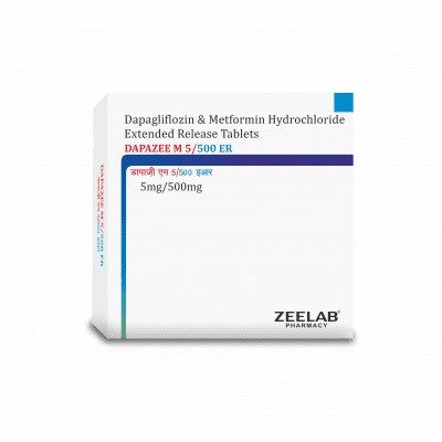 Dapagliflozin (5mg) + Metformin (500mg) as Extended Release Tablet
