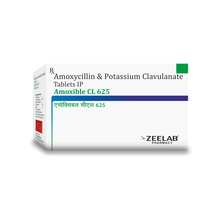 Amoxycillin 500mg and Potassium Clavulanate 125mg Tablets IP (625)
