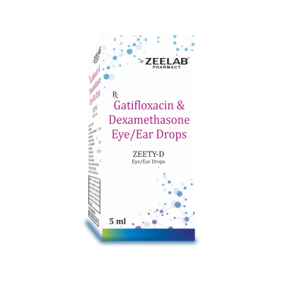Gatifloxacin 0.3% + Dexamethasone 0.1% Eye/Ear Drops