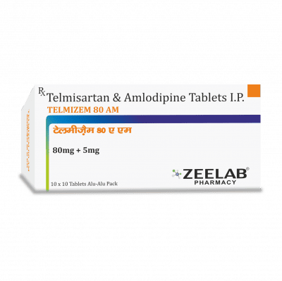 Telmisartan (80mg) + Amlodipine (5mg) Tablet