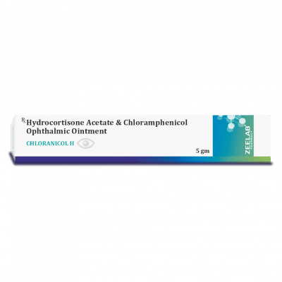 Hydrocortisone Acetate (0.5% w/w) + Chloramphenicol (1% w/w) Opthalmic Ointment 5gm
