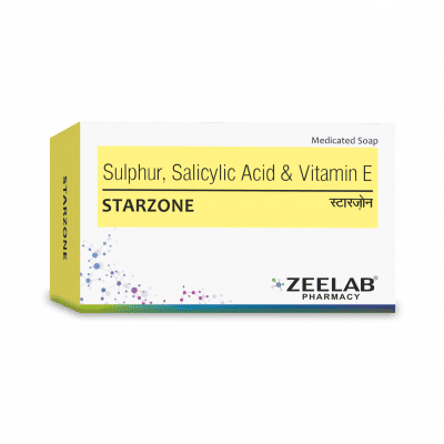 Sulphur, salicylic acid & vitamin E Medicated Soap, 75gm