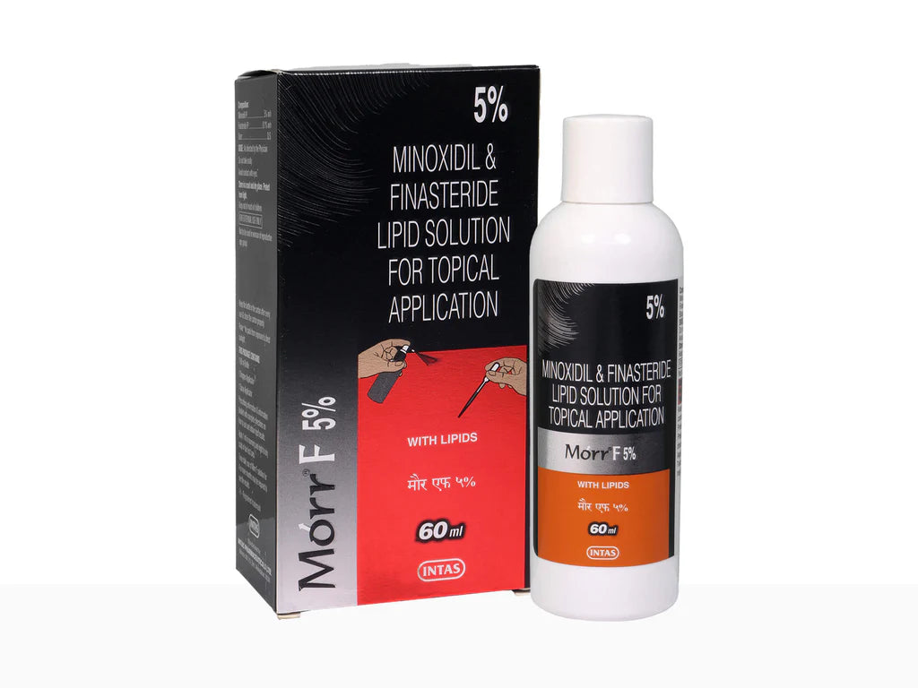 Minoxidil 5% & Finasteride 0.1% Topical Solution | Hair Regrowth Treatment for Male Pattern Hair Loss | 60ml