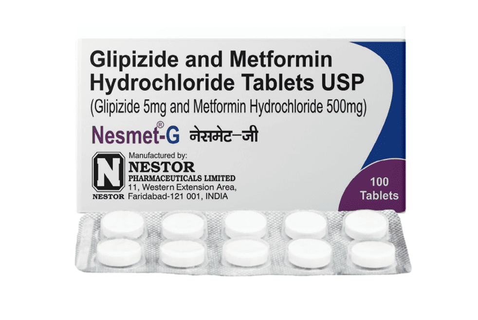 Glipizide 5mg and Metformin Hydrochloride 500mg Tablets