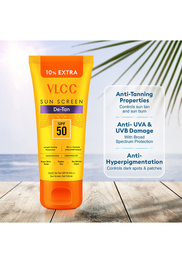 VLCC De Tan SPF 50 PA+++ Sunscreen Gel Cream - 100 g