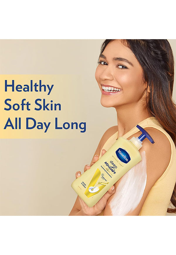 Vaseline Deep Moisture Body Lotion for Cushion Soft Skin with Ceramides Hyaluron (400 ml)