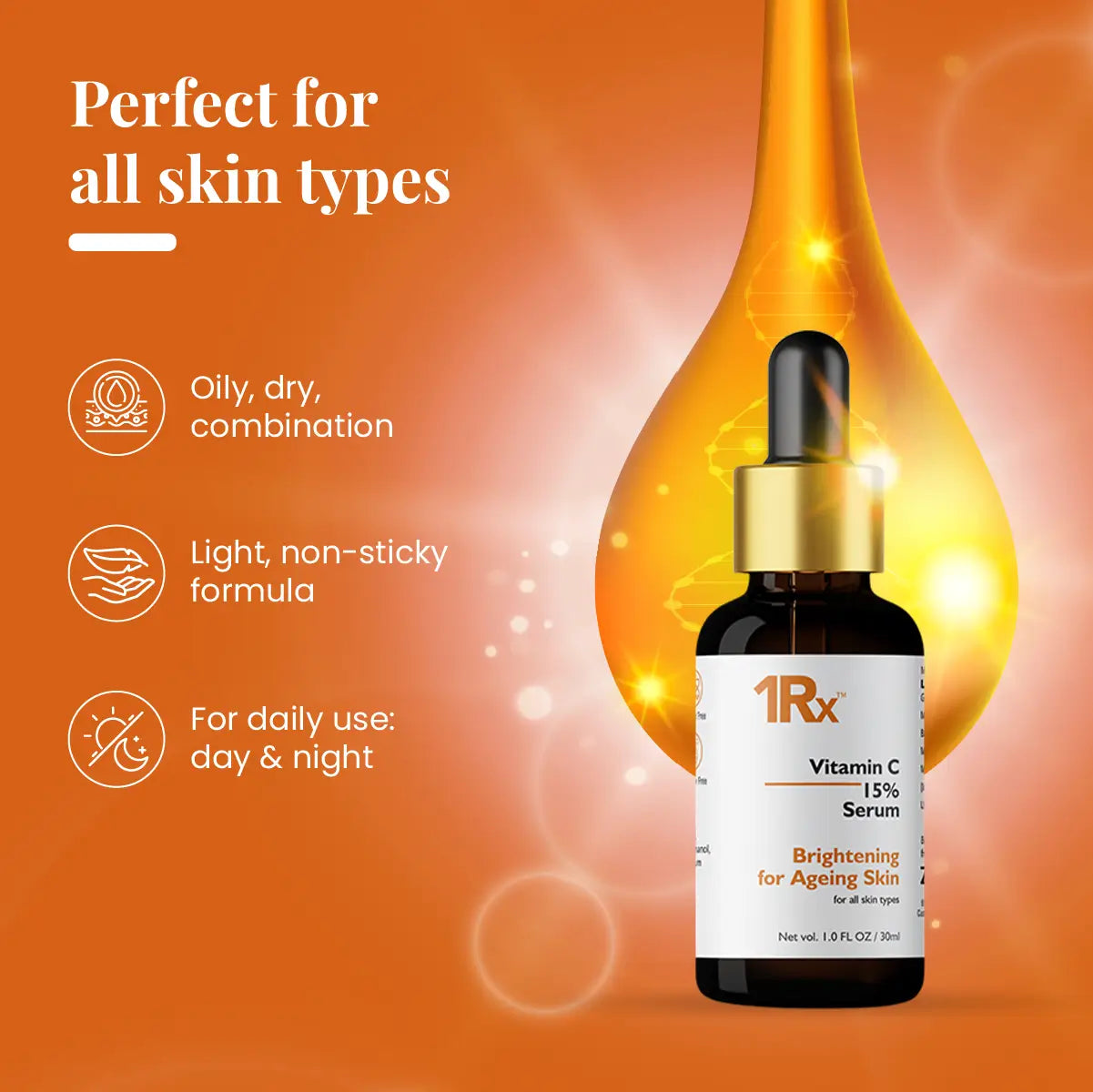 ZEELAB 1RX Vitamin C 15% Face Serum: 30ml per Pack