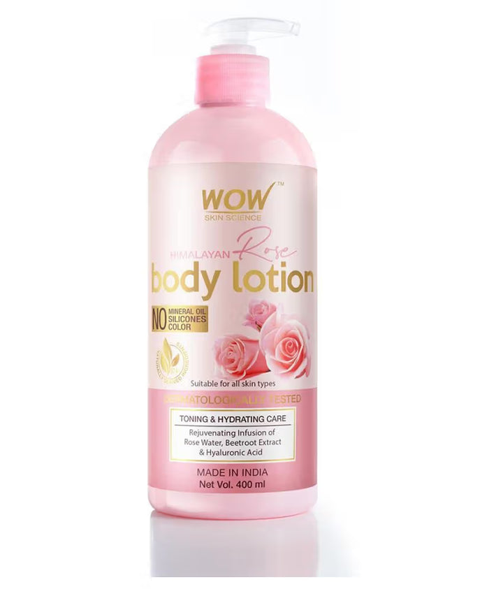 WOW Skin Science Himalayan Rose Body Lotion  400mL