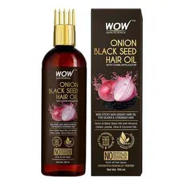 Wow Skin Science Onion Black Seed Hair Oil with Comb Applicator 50 ml