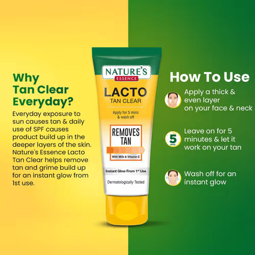 Nature's Essence Lacto Tan Clear Detan Face Pack
