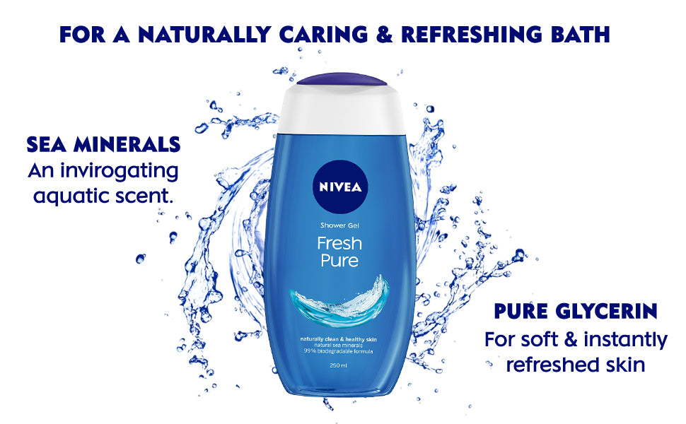 NIVEA Fresh Pure Shower Gel (250 ml)