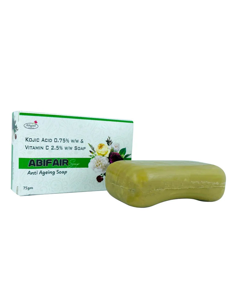 Abifair Kojic Acid 0.75% + Vitamin C 2.5% Soap (75 gm)