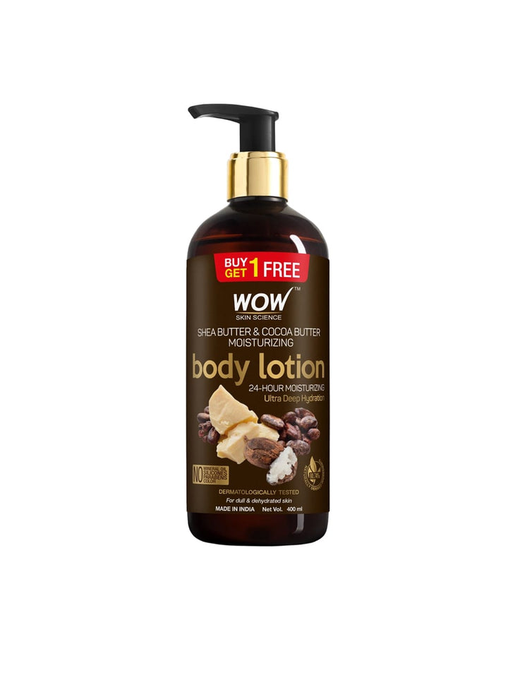 WOW SKIN SCIENCE Shea & Cocoa Butter Moisturizing  Body Lotion 400ml