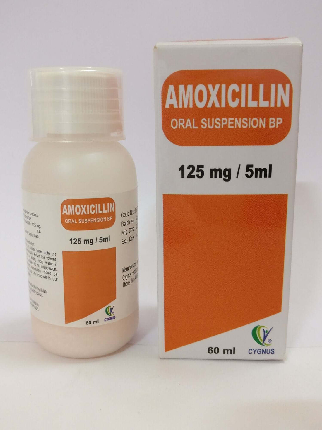 Amoxycillin Oral Suspension IP 125mg per 5ml