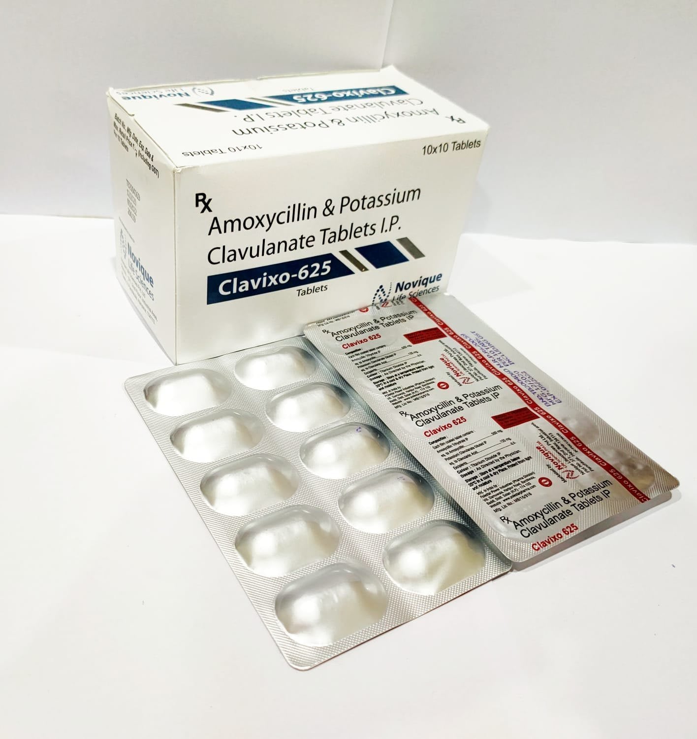 Amoxycillin 500mg and Potassium Clavulanate 125mg Tablets IP (625)