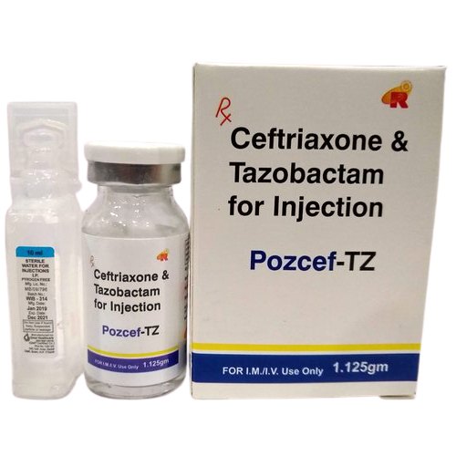 Ceftriaxone 1g and Tazobactam 125mg Injection