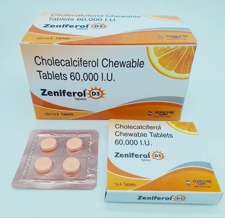 Cholecalciferol Chewable Tablets 60000 IU