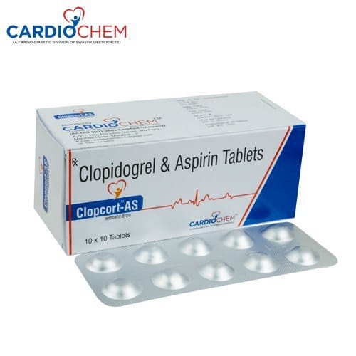 Clopidogrel 75mg and Aspirin 75mg Tableats IP
