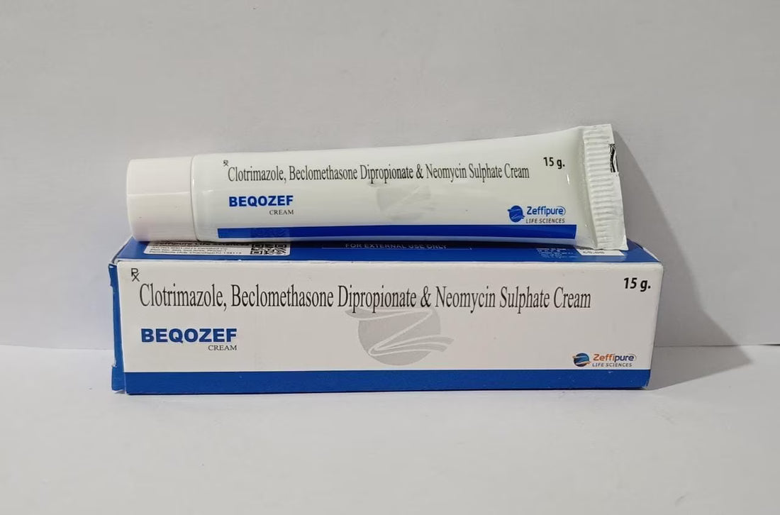 Beclometasone (0.25mg) + Neomycin (5mg) + Clotrimazole (10mg) Cream