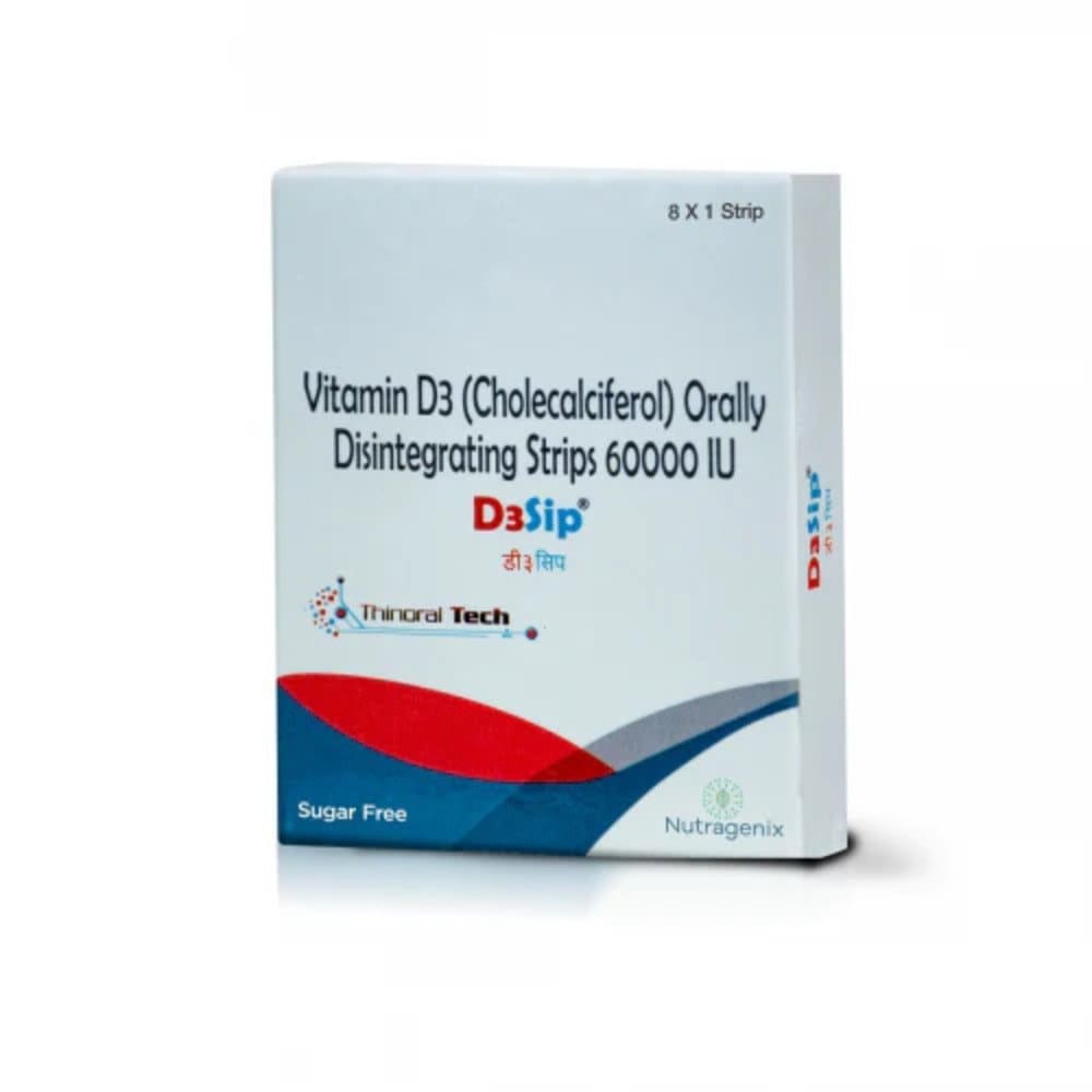 JAN AUSHADHI Vitamin D3 60000 IU Oral Disintegrating Strips